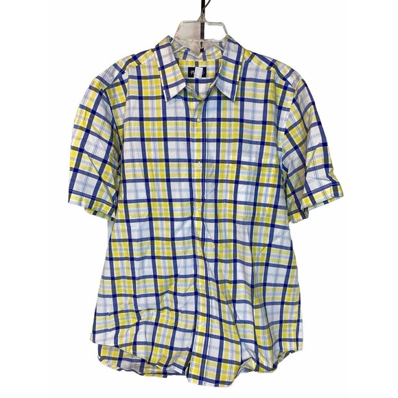 Children’s Place  Plaid Poplin Button Up Shirt - Sweet Pea Size Boys Large Lot 5 - Picture 11 of 16